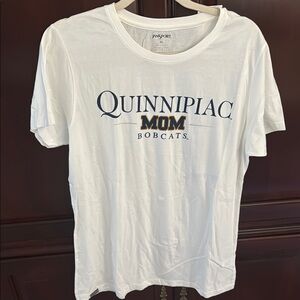 Jansport White Short Sleeve Tee with Collegiate Design